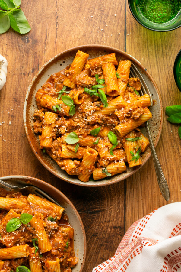 Lazy Lasagna Skillet with Ground Beef (No Raviolis) Oh Snap Macros