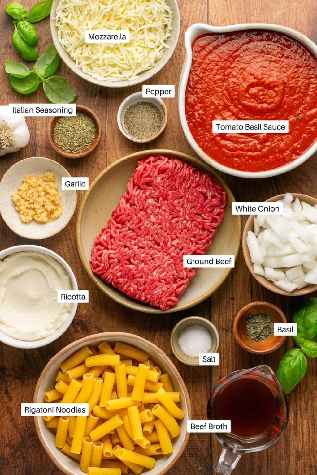 Lazy Lasagna Skillet with Ground Beef (No Raviolis) Oh Snap Macros