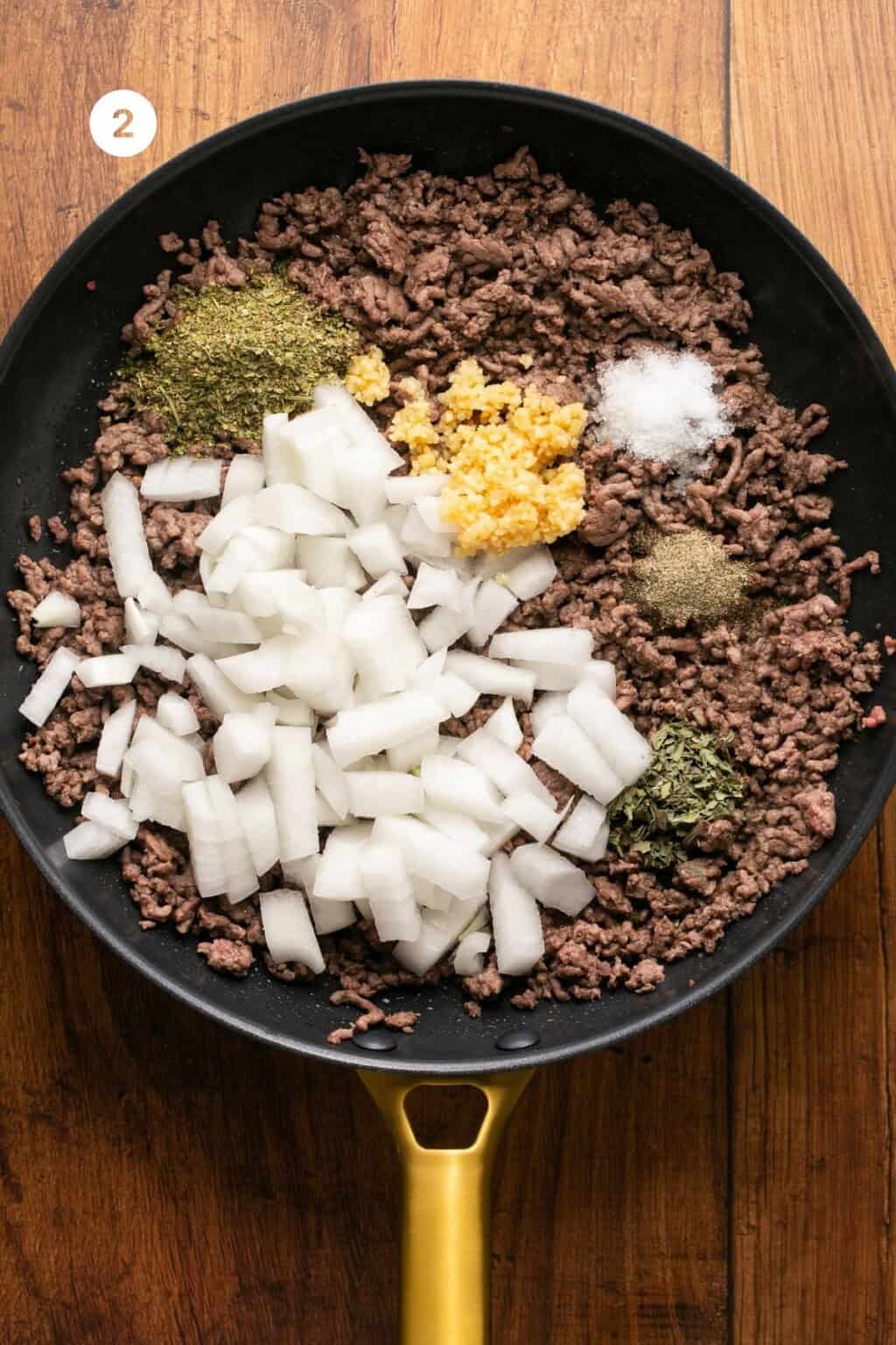 Lazy Lasagna Skillet with Ground Beef (No Raviolis) Oh Snap Macros