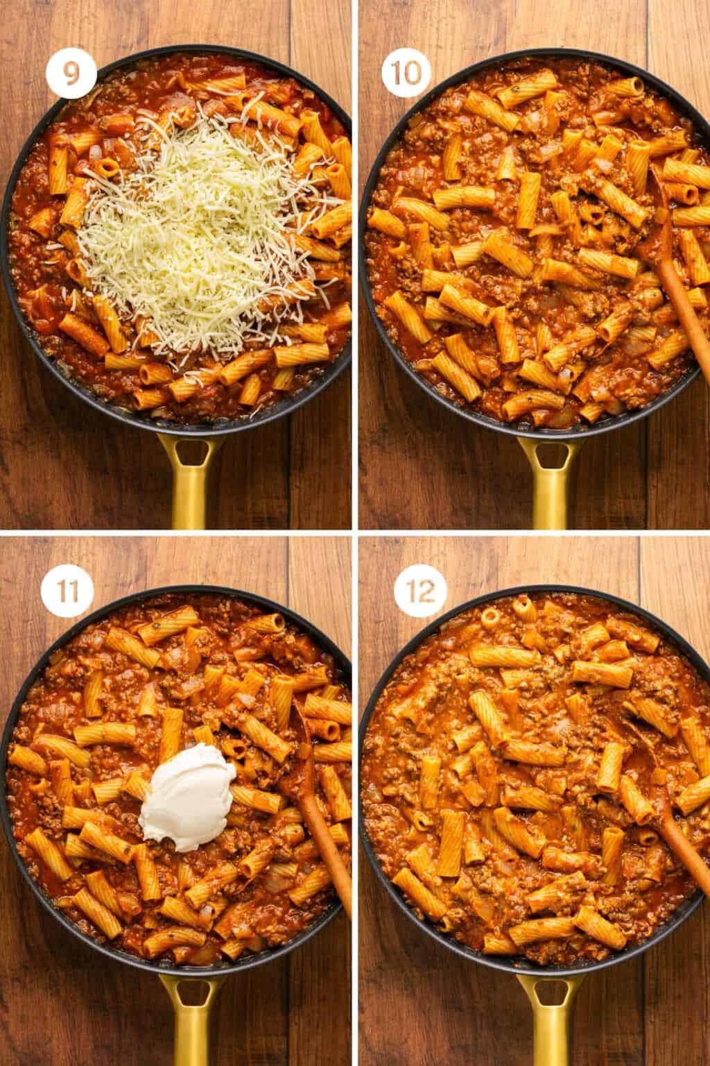 Lazy Lasagna Skillet with Ground Beef (No Raviolis) Oh Snap Macros