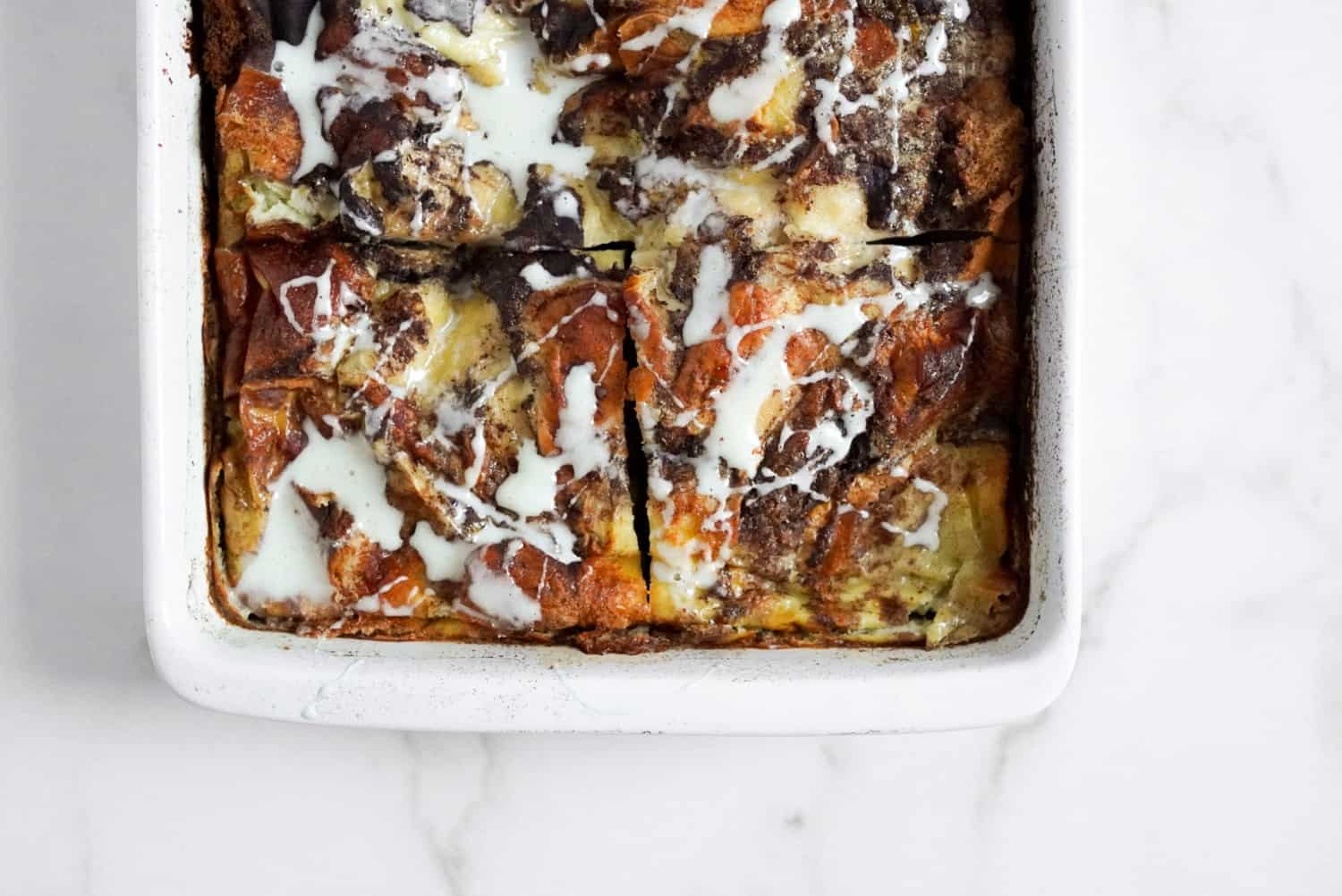 Cinnamon Roll French Toast Egg Bake