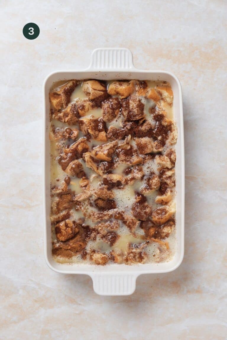 Cinnamon Roll French Toast Egg Bake Oh Snap Macros