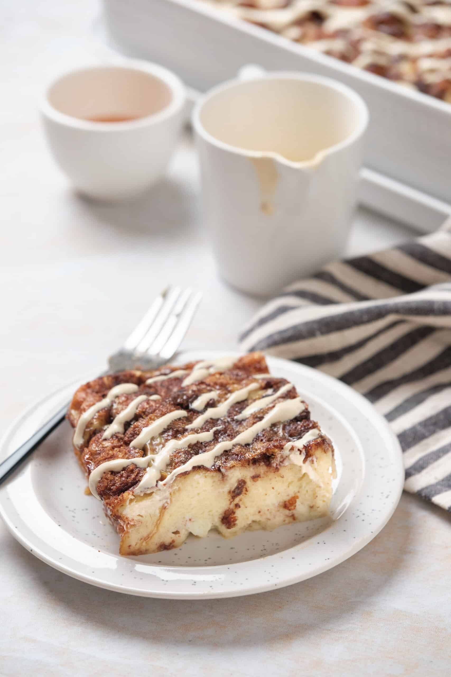 Cinnamon Roll French Toast Egg Bake Oh Snap Macros