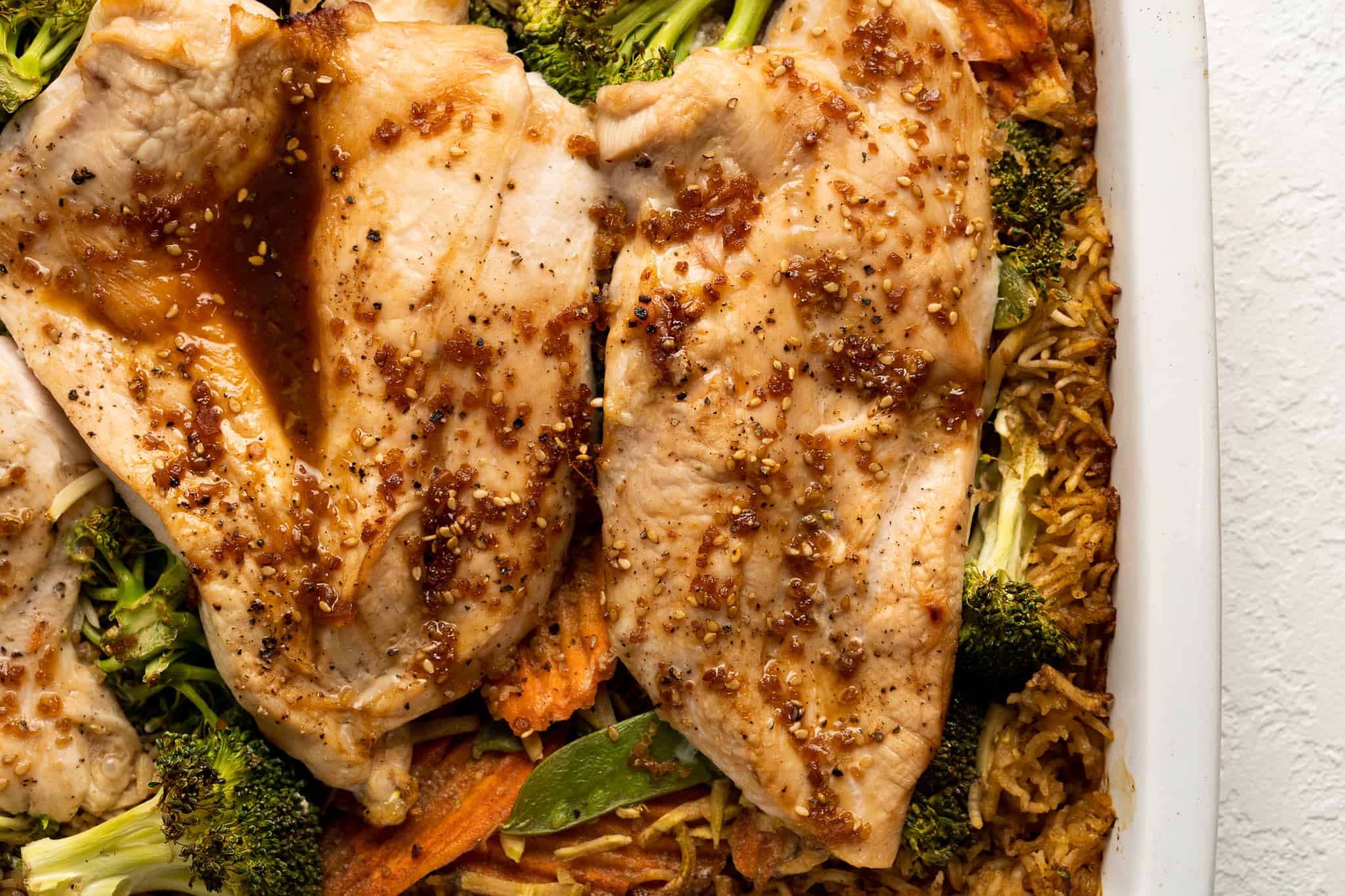 Teriyaki Chicken Casserole ohsnapmacros