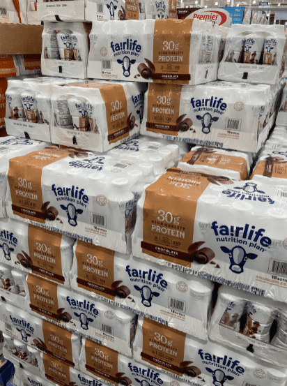 Fairlife chocolate protein shakes.