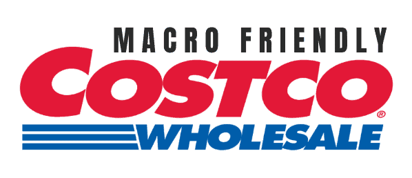 Text: Macro Friendly Costco Wholesale.