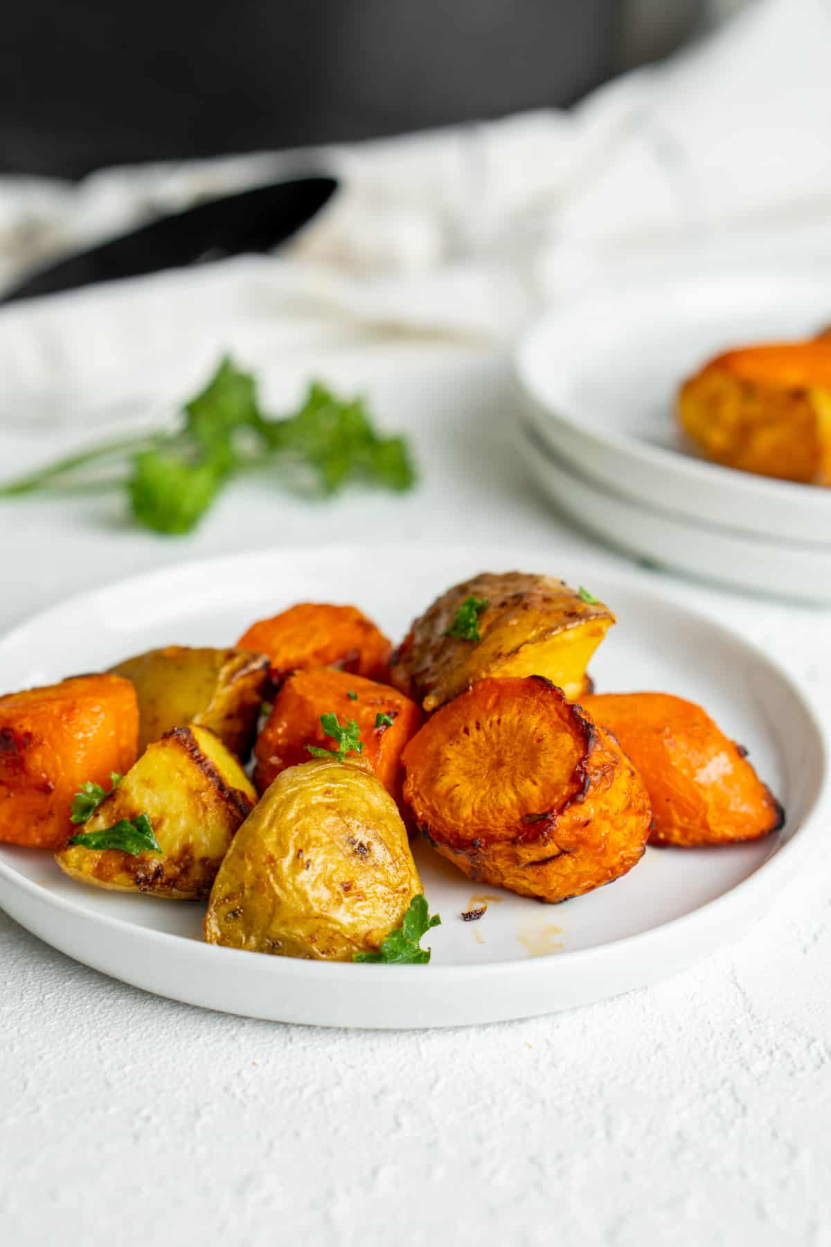 Air Fryer Carrots and Potatoes Oh Snap Macros