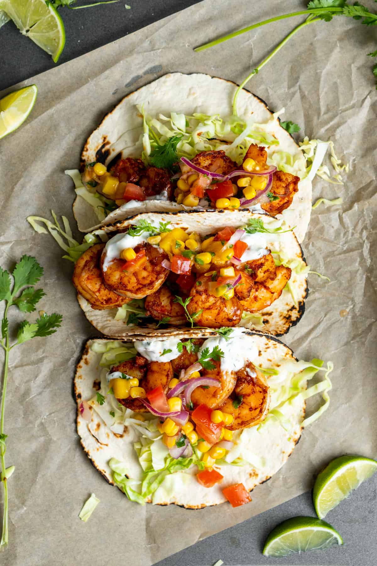 The Best Air Fryer Shrimp Tacos with Homemade Mango Salsa
