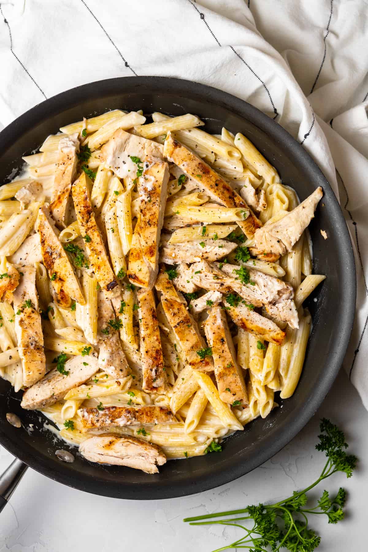 Garlic Parmesan Chicken Pasta-image