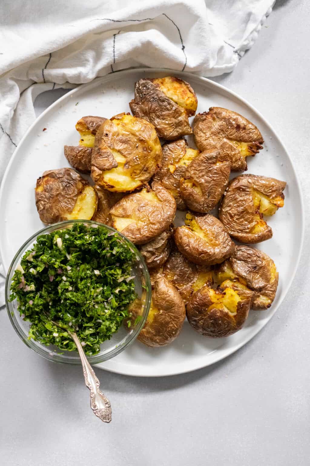 Easy Air Fryer Smashed Potatoes Recipe Oh Snap Macros