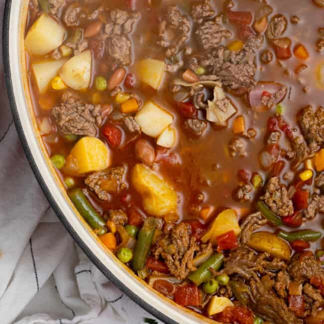 Hearty Cowboy Soup Recipe (easy and fast) - Oh Snap Macros