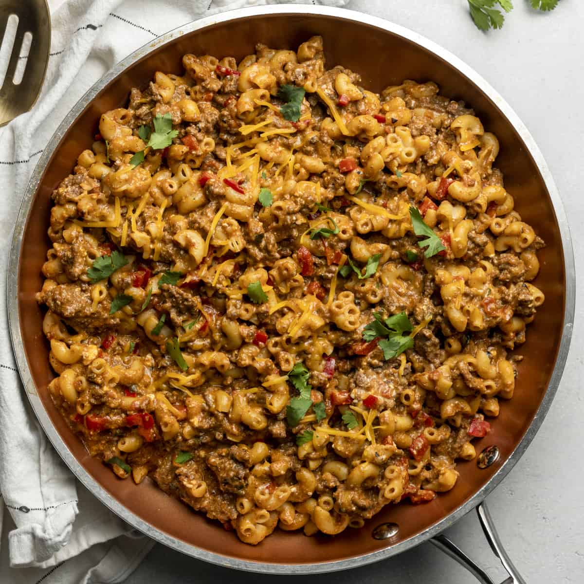 High Protein Taco Mac and Cheese