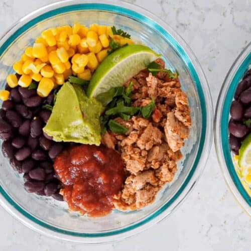 Spicy Turkey Meal Prep Bowls - Happy Healthy Mama