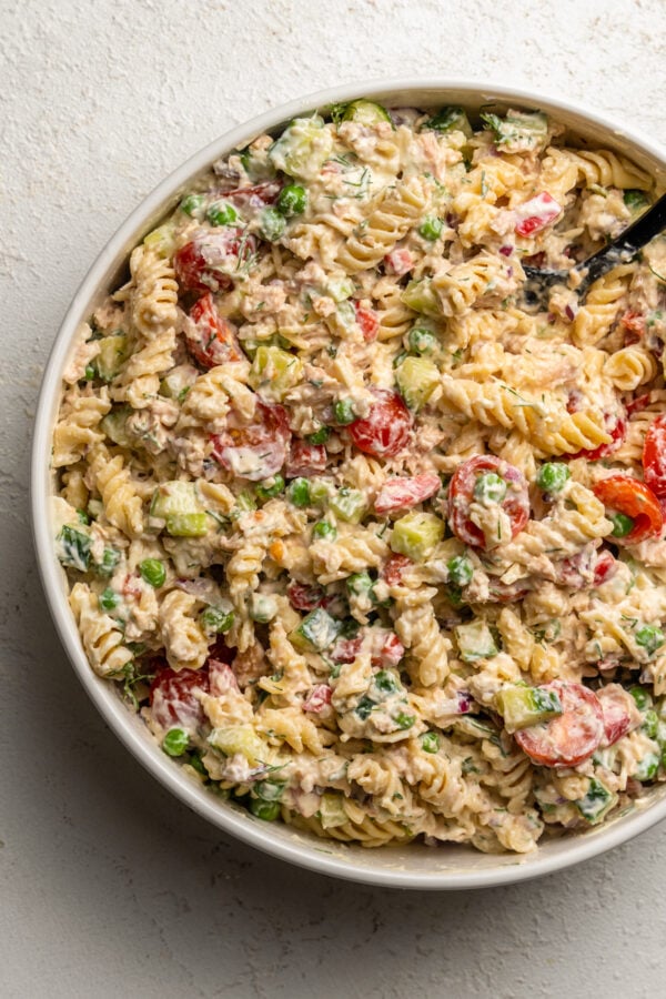 Tuna Pasta Salad - Oh Snap Macros