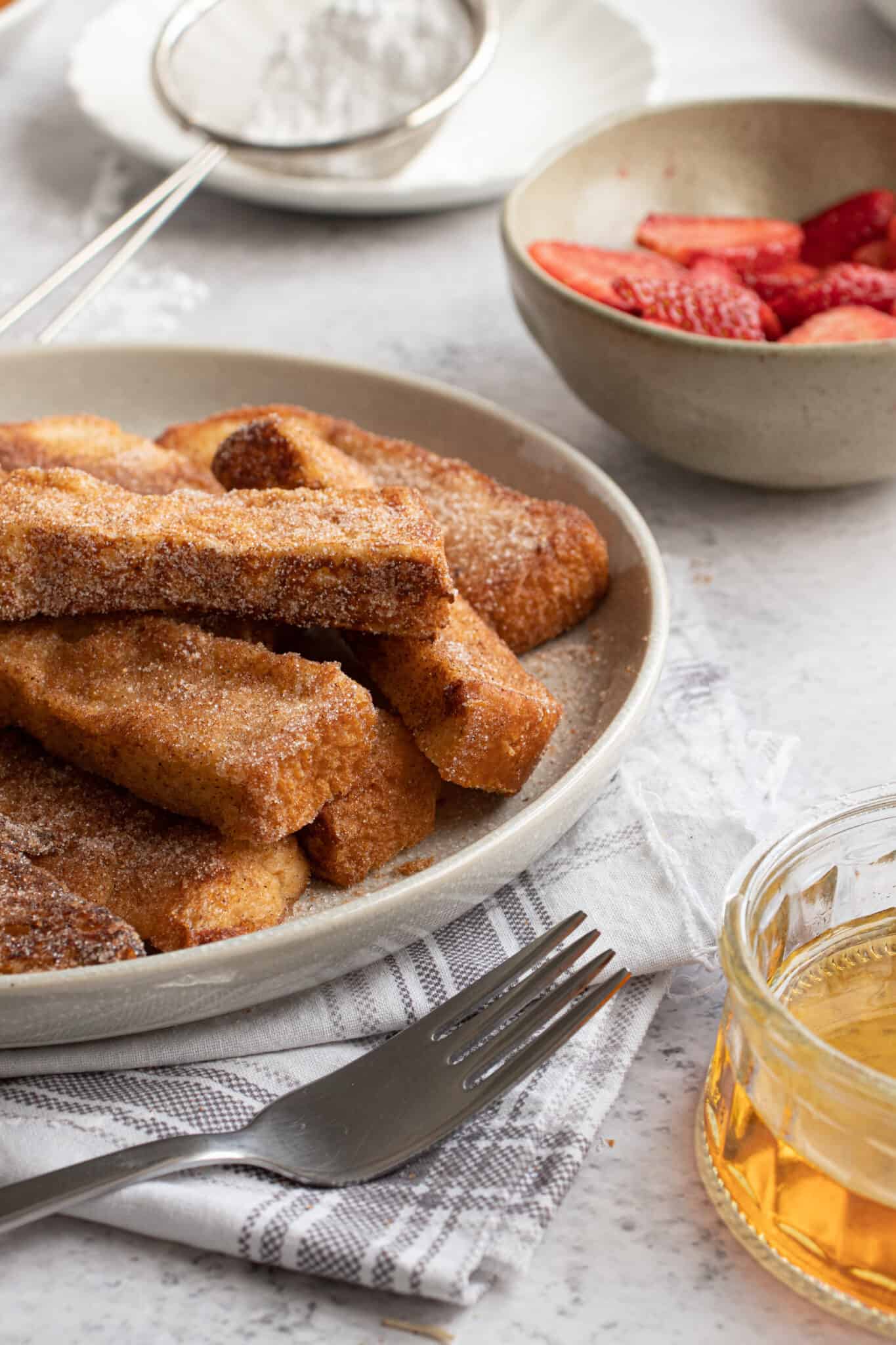 Easy High Protein French Toast Sticks (pumpkin spice) Oh Snap Macros