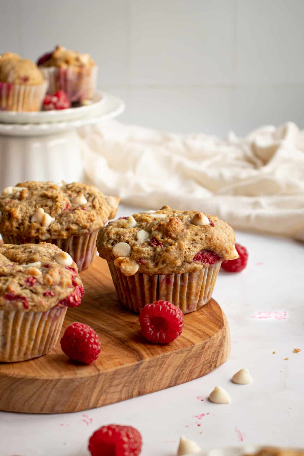 raspberry white chocolate muffins
