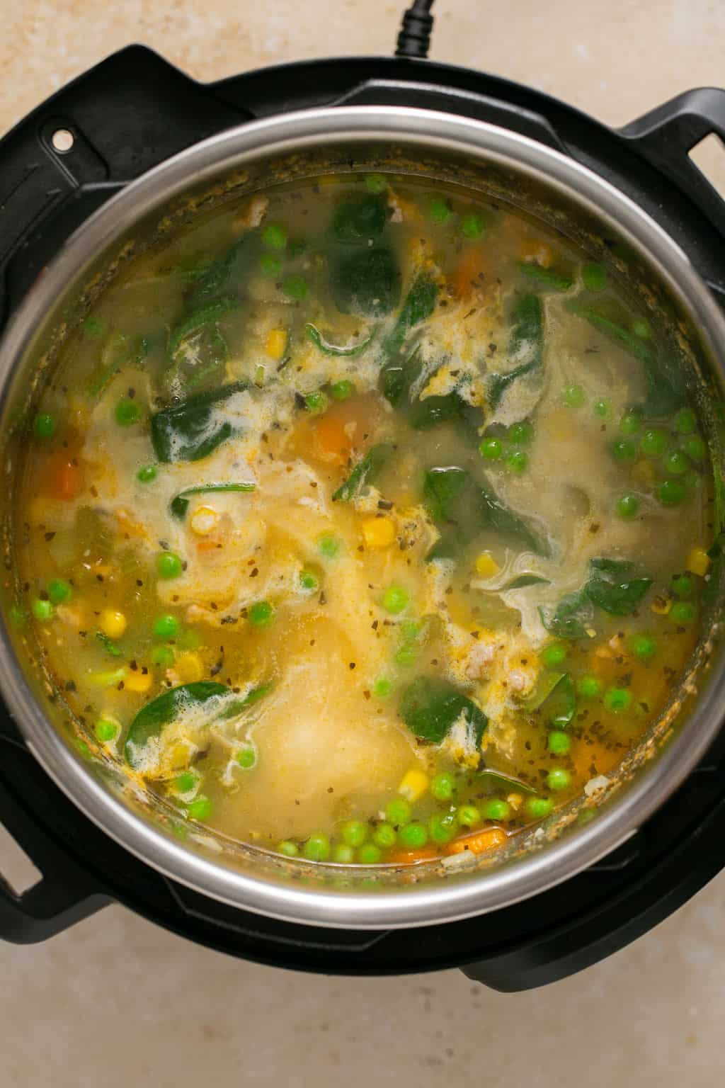 Creamy Chicken Gnocchi Soup (Instant Pot) - Oh Snap Macros