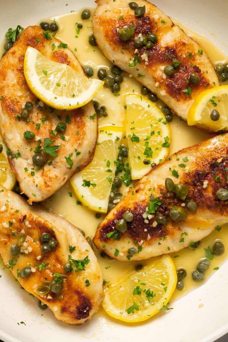 Easy Chicken Piccata Recipe (Gluten-Free) - Oh Snap Macros