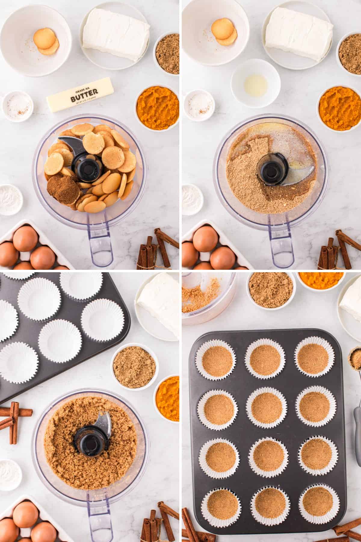 mini pumpkin cheesecakes