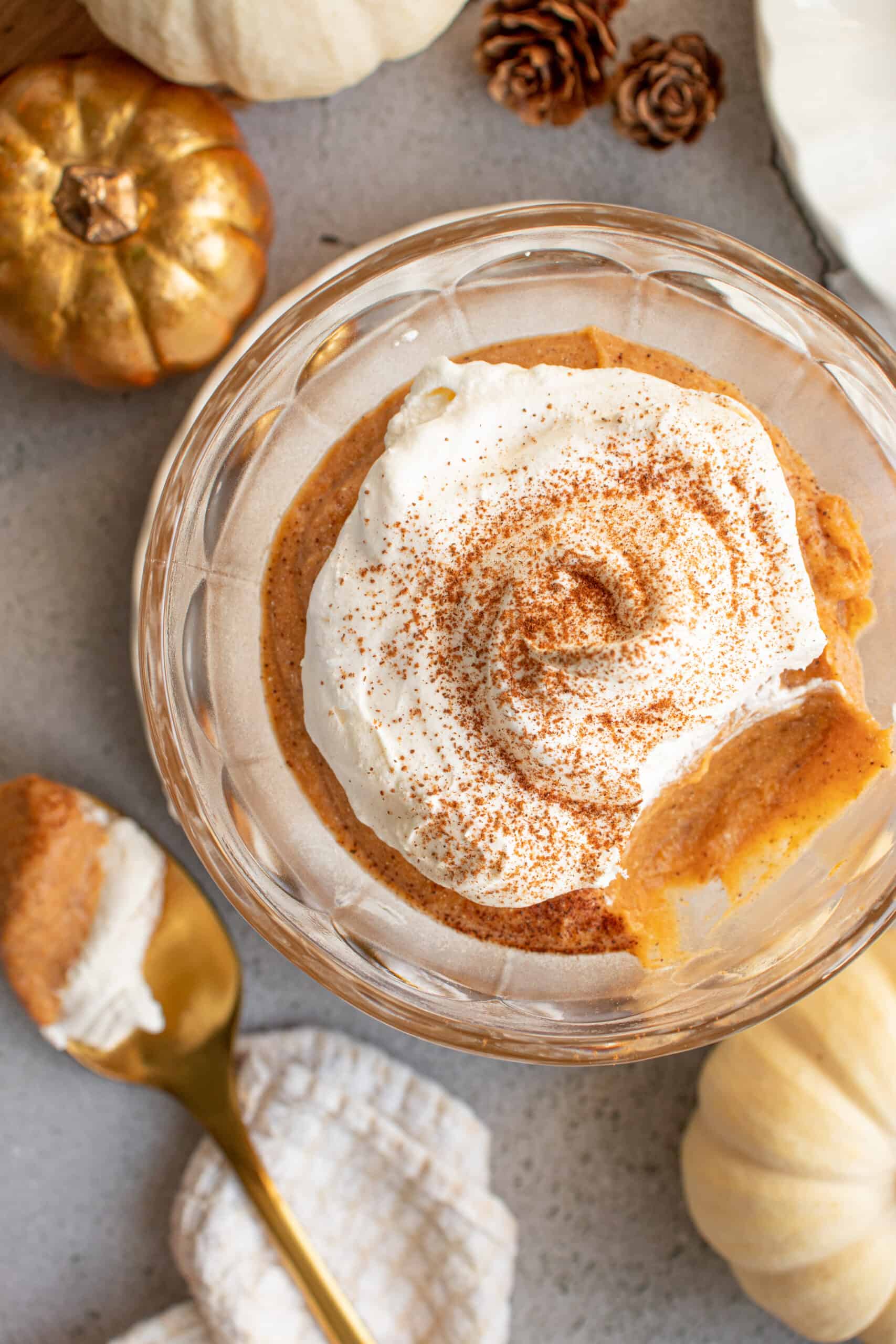 Homemade Pumpkin Pie Pudding - Oh Snap Macros