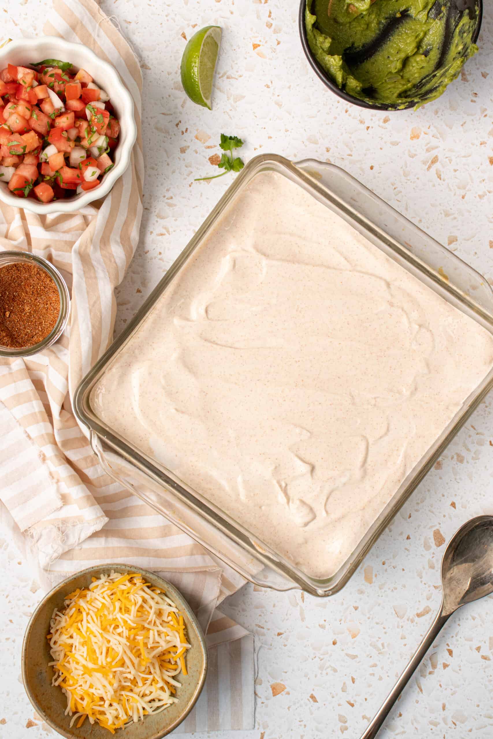 Greek Yogurt 5 Layer Dip with Homemade Taco Seasoning Oh Snap Macros