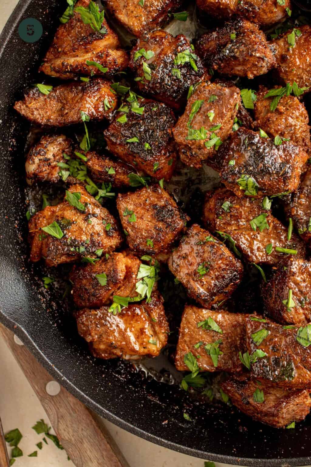 Easy Cajun Steak Bites with Homemade Seasoning - Oh Snap Macros