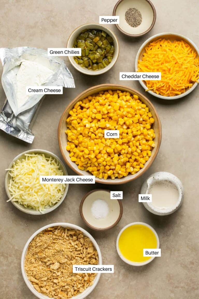 Creamy LowCarb Corn Casserole with Green Chiles Oh Snap Macros