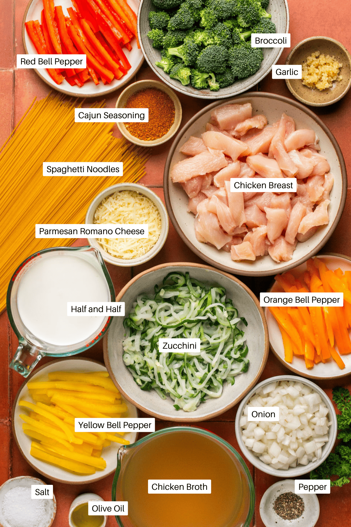 Ingredients laid out for the recipe.