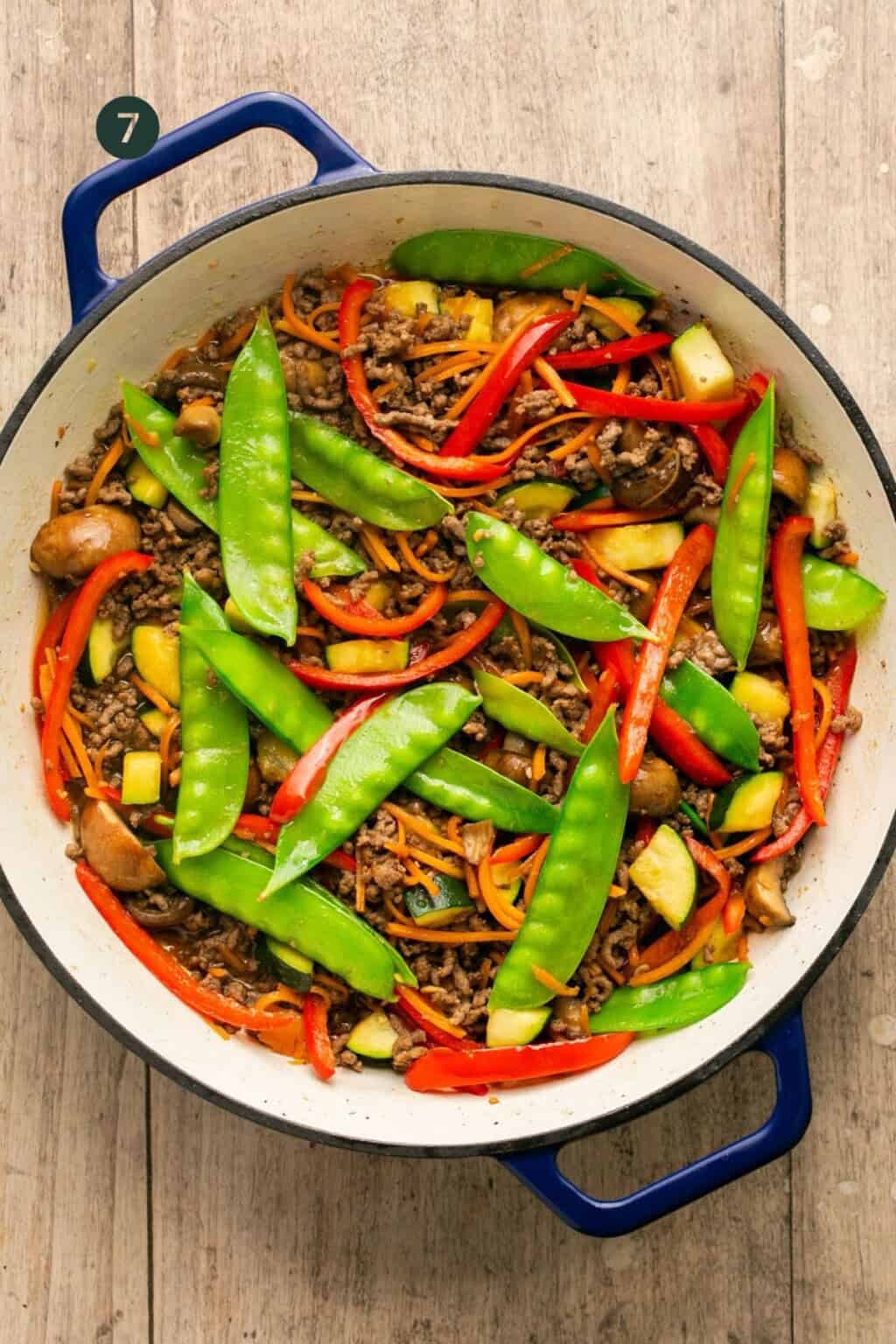 Easy 30-Minute Ground Beef Stir Fry with Fresh Vegetables - Oh Snap Macros