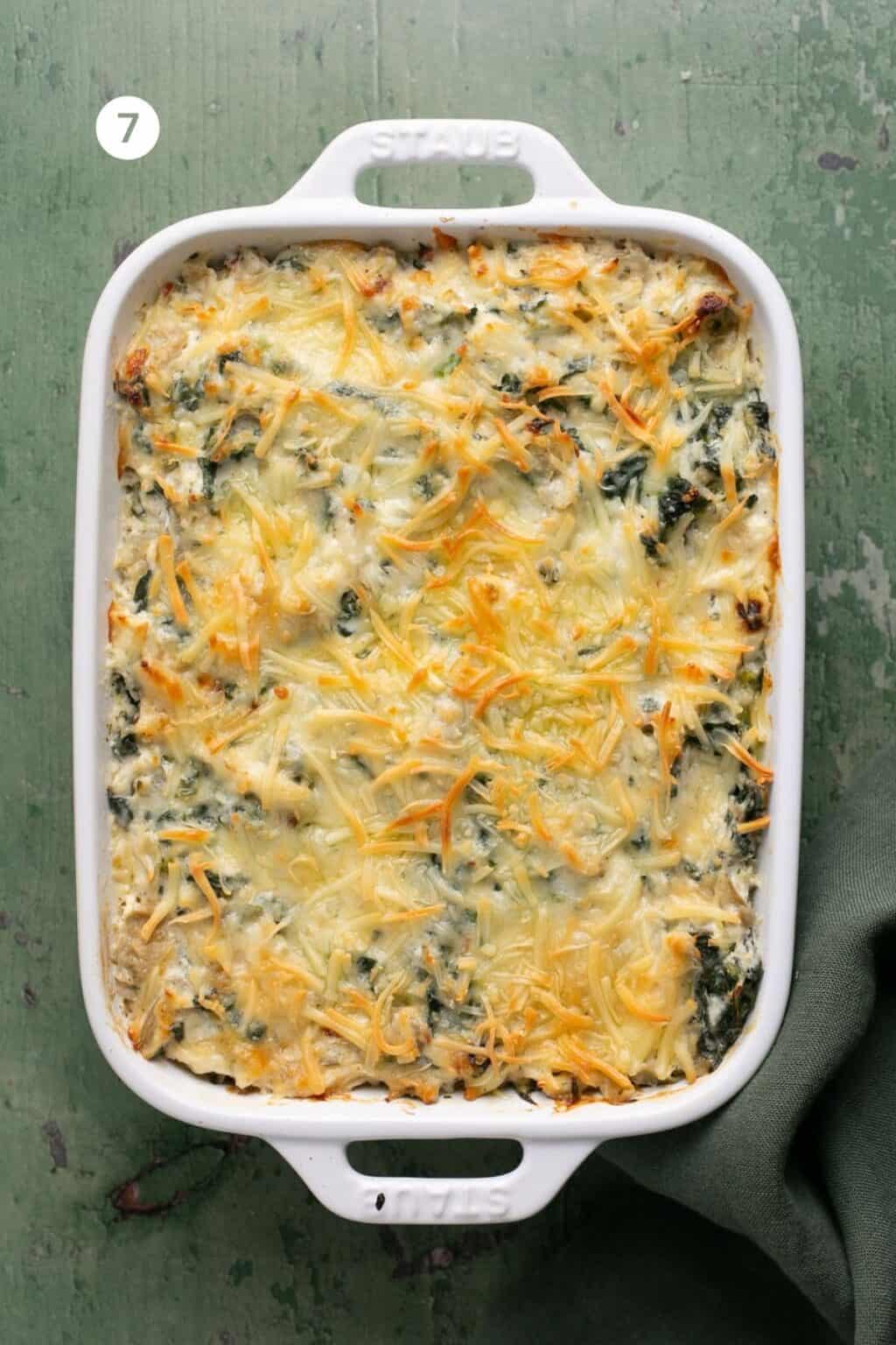 High Protein Low-Calorie Crab Spinach and Artichoke Dip - Oh Snap Macros