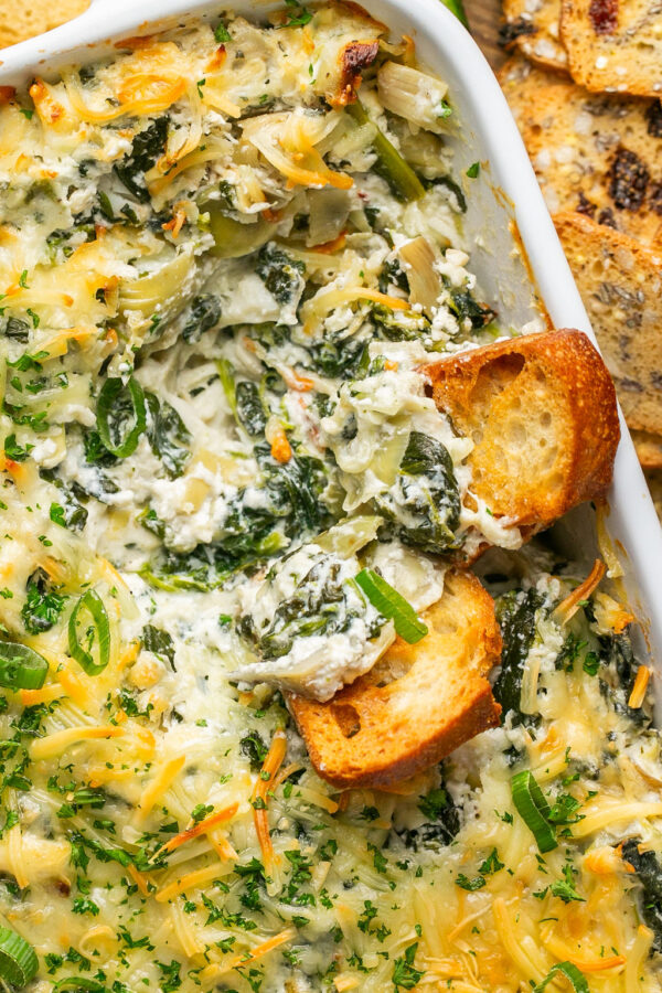 High Protein LowCalorie Crab Spinach and Artichoke Dip Oh Snap Macros