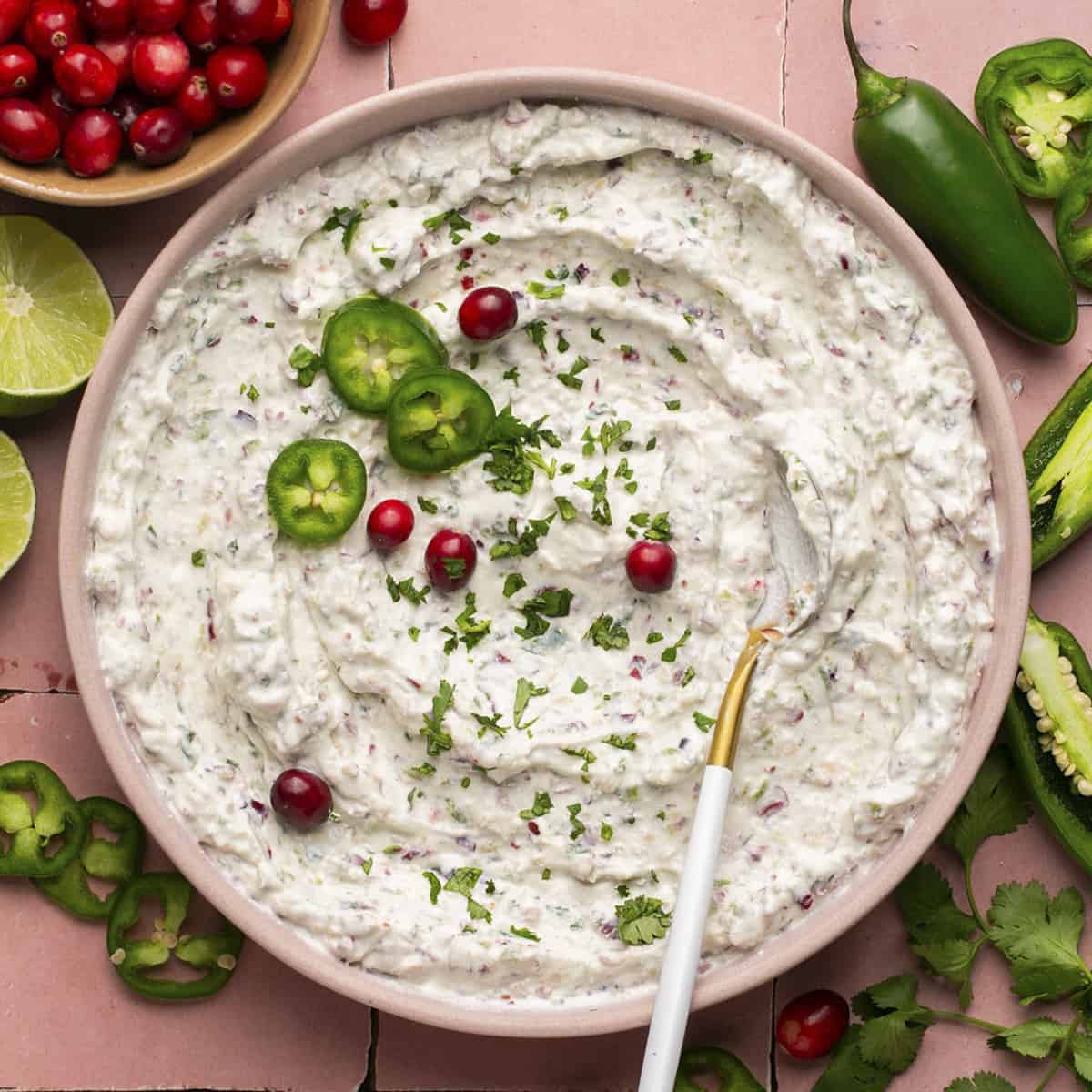 High Protein Cranberry Jalapeno Dip