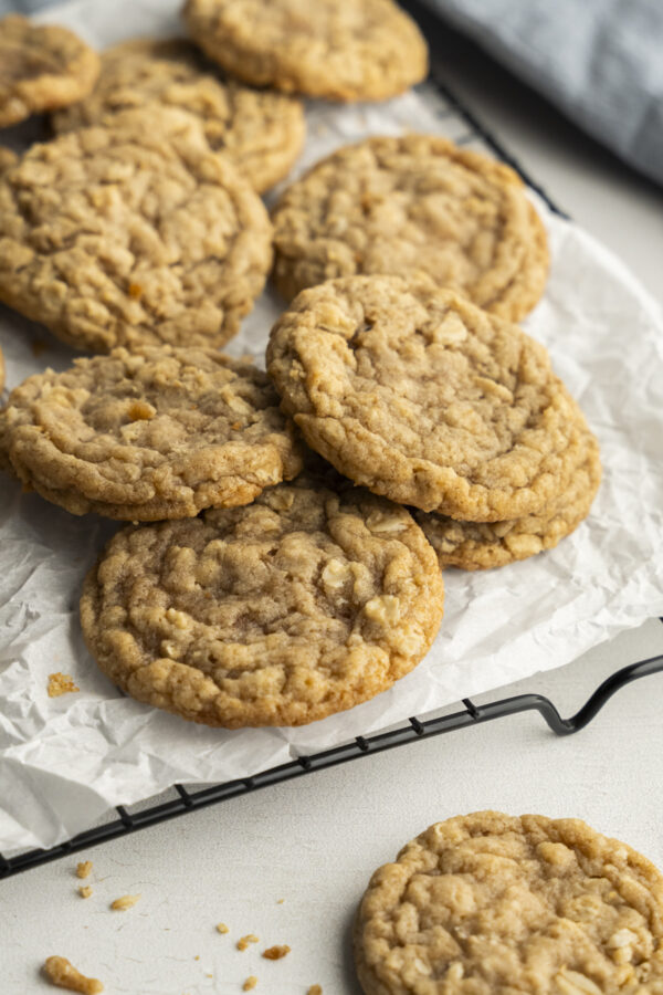 The Best Chewy Eggless Oatmeal Cookies - Oh Snap Macros