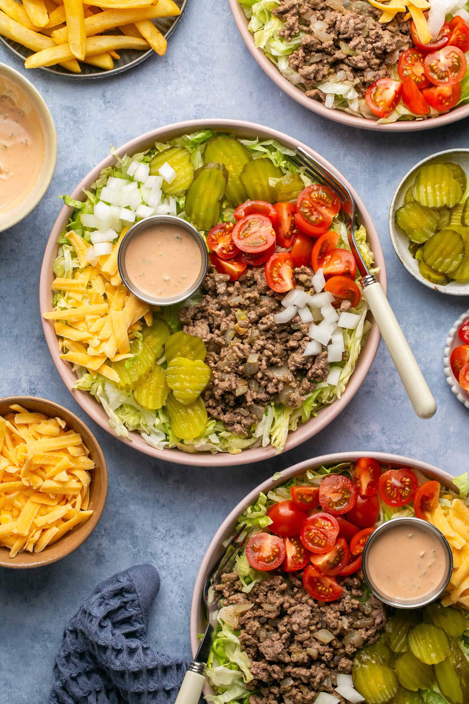 Big Mac Salad Bowl - High Protein & Macro Friendly - Oh Snap Macros