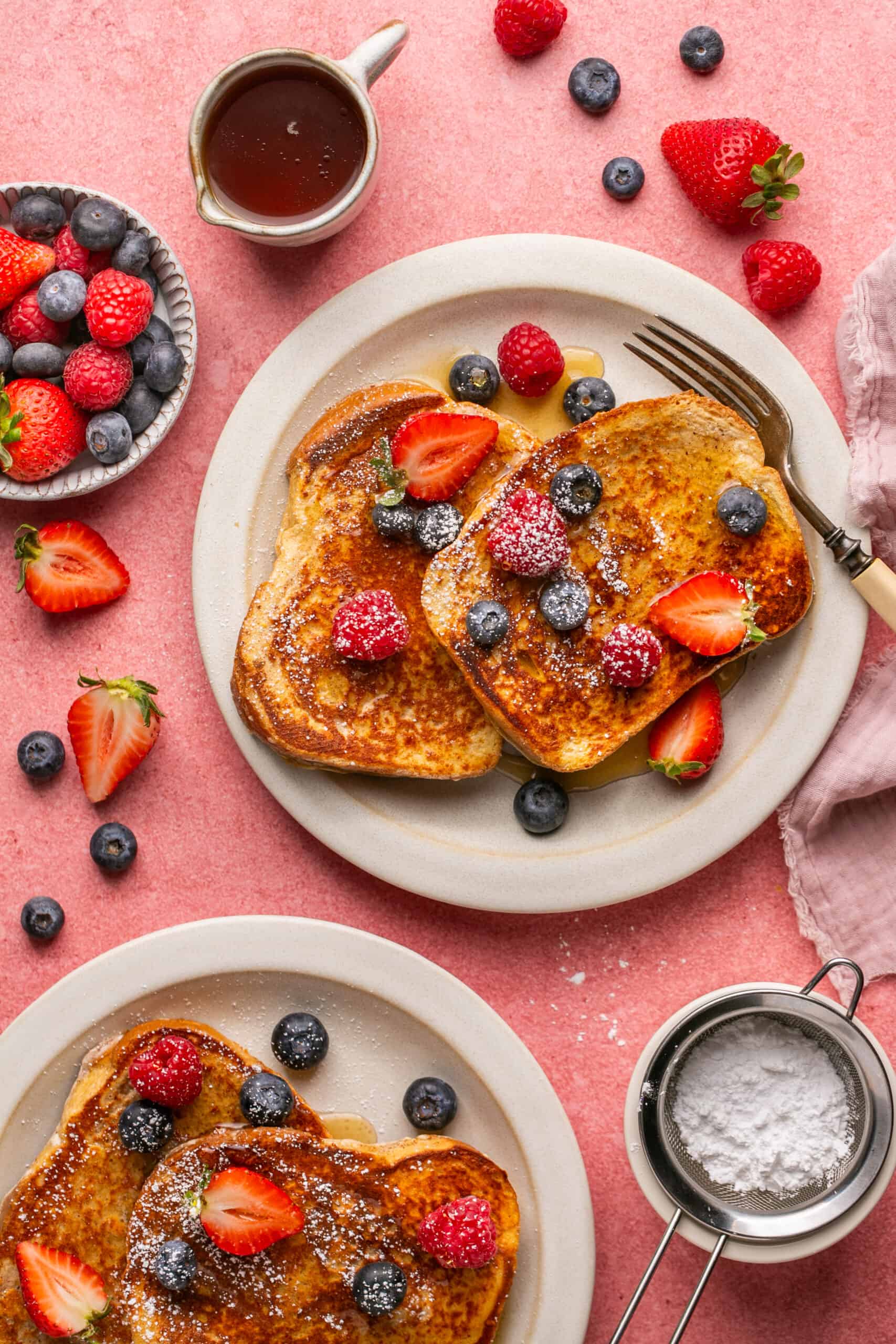 Easy High Protein French Toast with Brioche Bread Oh Snap Macros