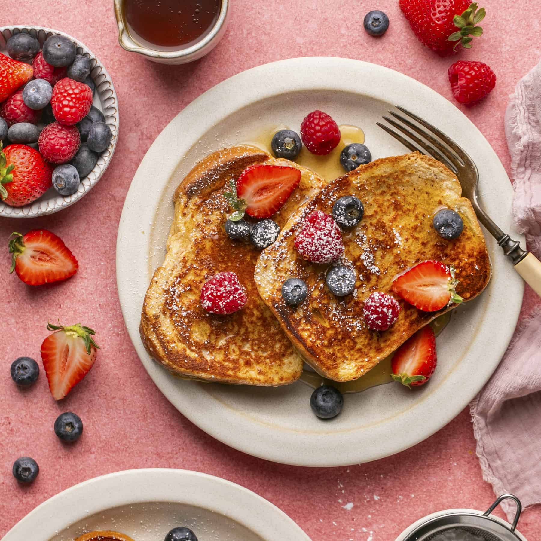 Easy High Protein French Toast with Brioche Bread