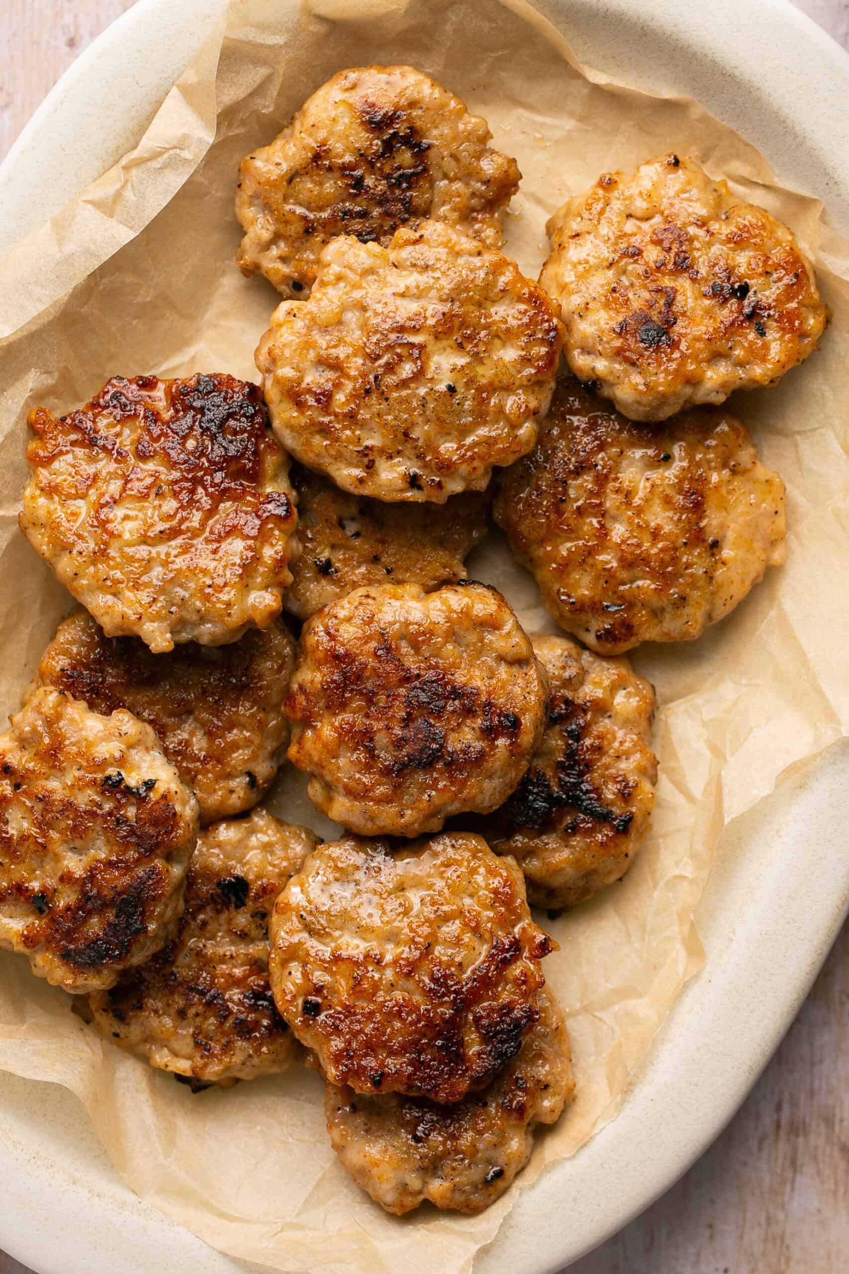 Homemade Maple Chicken Sausage Breakfast Patties - Oh Snap Macros