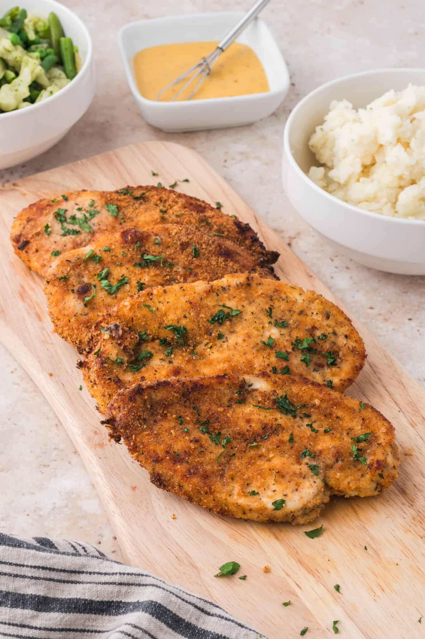 Easy Breaded Air Fryer Chicken Cutlets Oh Snap Macros