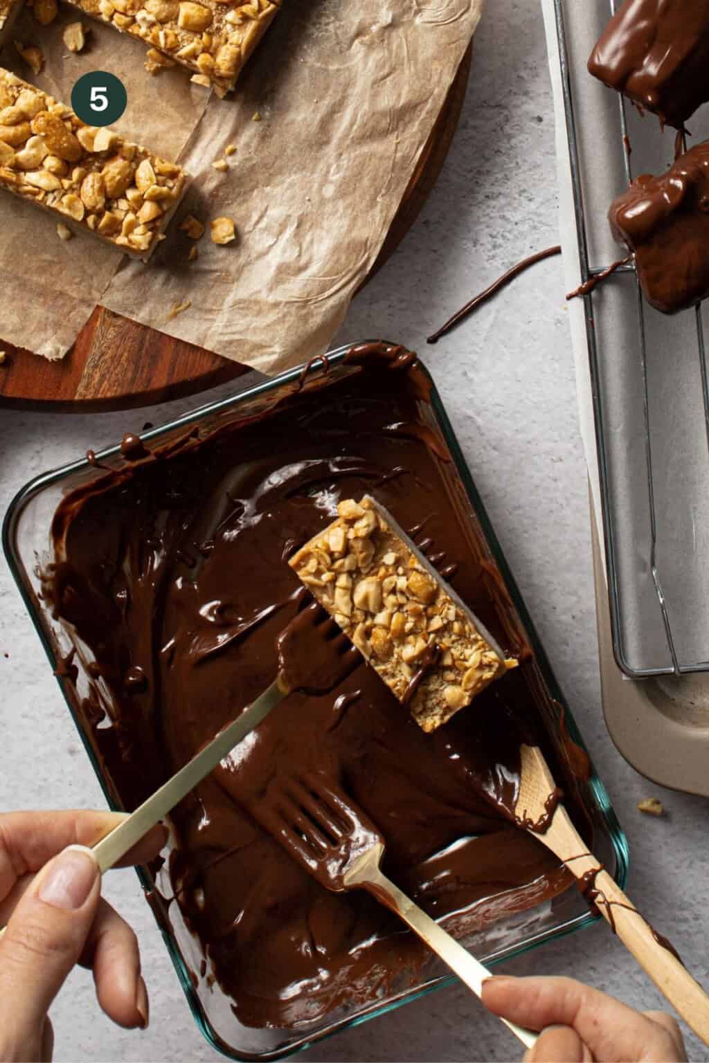 Frozen Banana Snickers Bars Oh Snap Macros