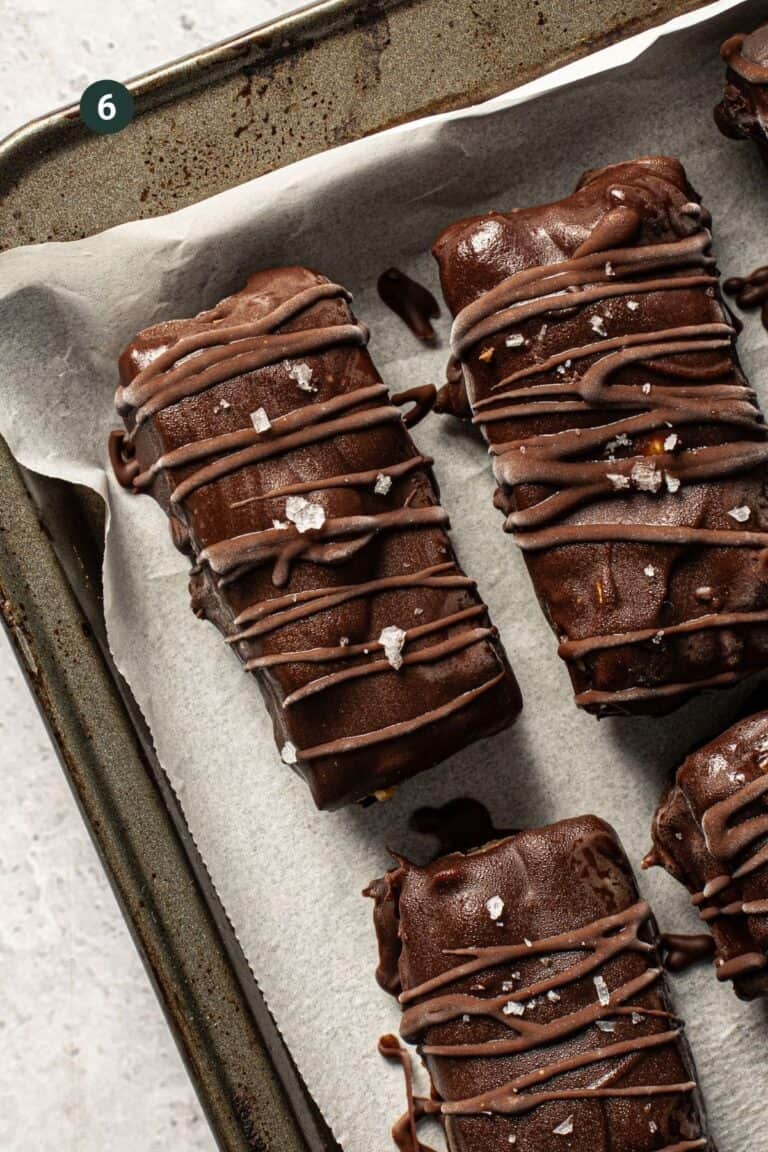 Frozen Banana Snickers Bars Oh Snap Macros