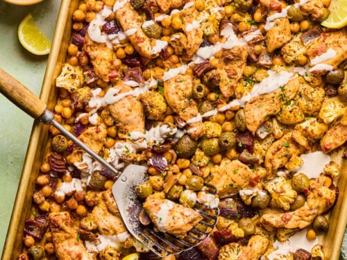 chickpea chicken salad with green harissa dressing Sheet Pan kids sandals