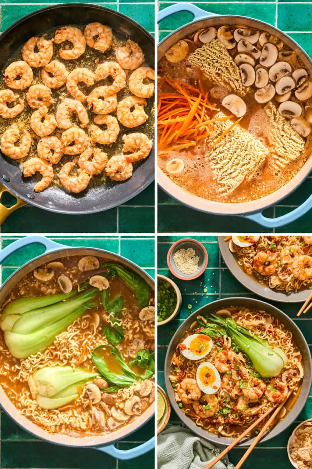Spicy Gochujang Shrimp Ramen (42g of Protein) - Oh Snap Macros