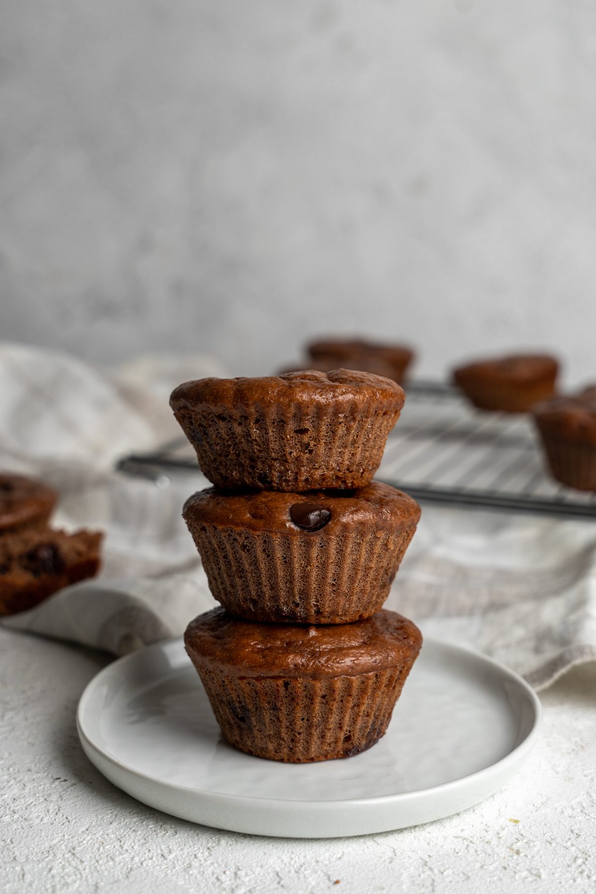 Chocolate Muffins-2 chocolate protein muffins