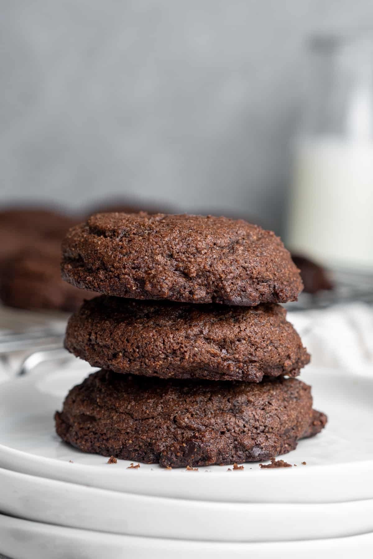 double chocolate protein cookies
